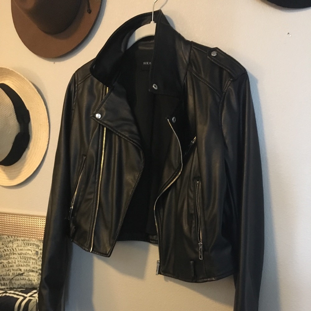 Who What Wear Vegan leather jacket